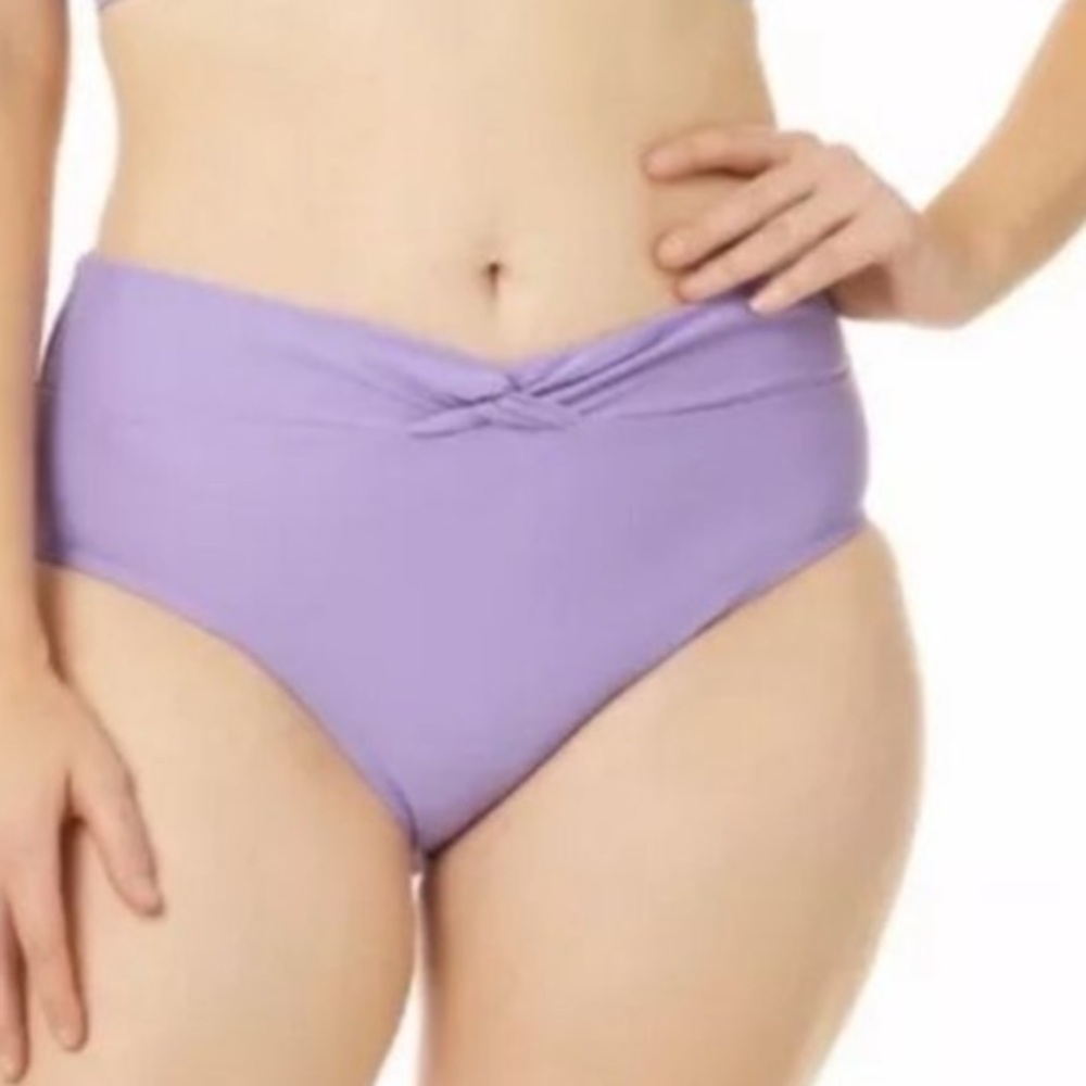 NWT High Waisted Lavender Bikini Bottoms